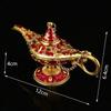 Aladdin Lamp Desktop Crafts Ornament Metal Crafts God Lamp Wishing Lamp Vintage Home Decoration Holiday Gift
