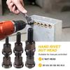 M3-M8 Carbon Steel Manual Riveting Tool License Plate Installation Riveting Head Rivet Screw Secure Shock-Resistant Accessories