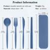 Eco-Friendly Wheat Straw Dinnerware Set Wheat straw Utensil Box New Tableware travel set  Travel
