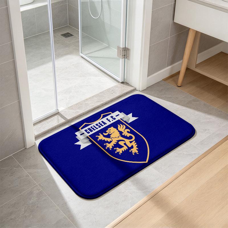 Chelsea FC Print Flannel Kitchen Mat Christmas Soft Area Rug Non Slip Floor Carpet Home Decoration