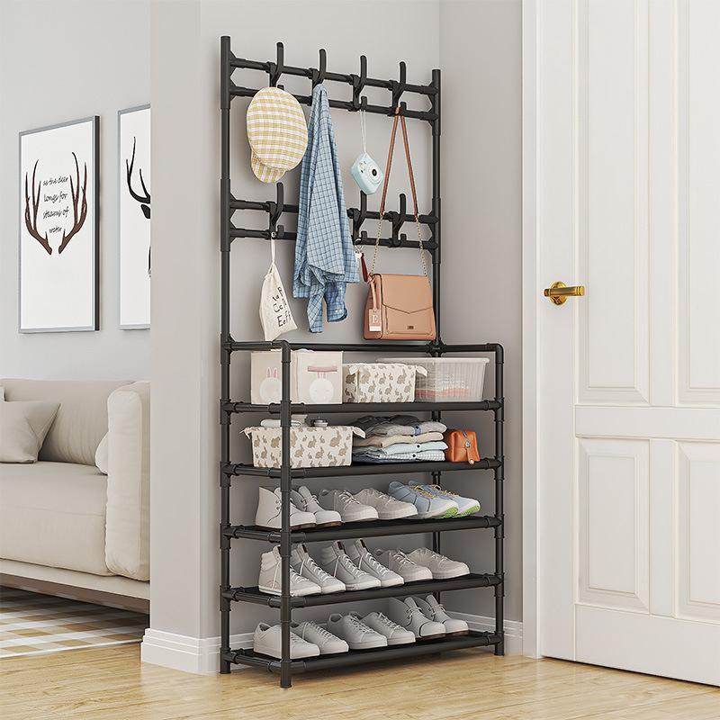 

Five Layer Shoe Rack Simple Shoe Rack Integrated Storage Rack Household Shoe Rack Multifunctional Clothes Rack