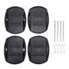 4PCS RV Stabilizer Jack Pads Anti Slip Bottom Trailer Leveling Jack Base Pads for Travel Trailer 5th Wheels Black