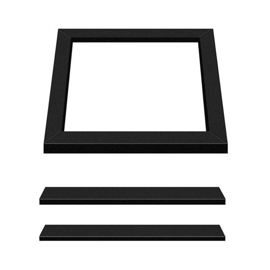 1 Set RV Roof Air Conditioner Gasket Kit EVA Self Adhesive RV Roof Air Conditioning Picture Frame Gasket Leveling Pads Waterproof Seal Insulation Kit