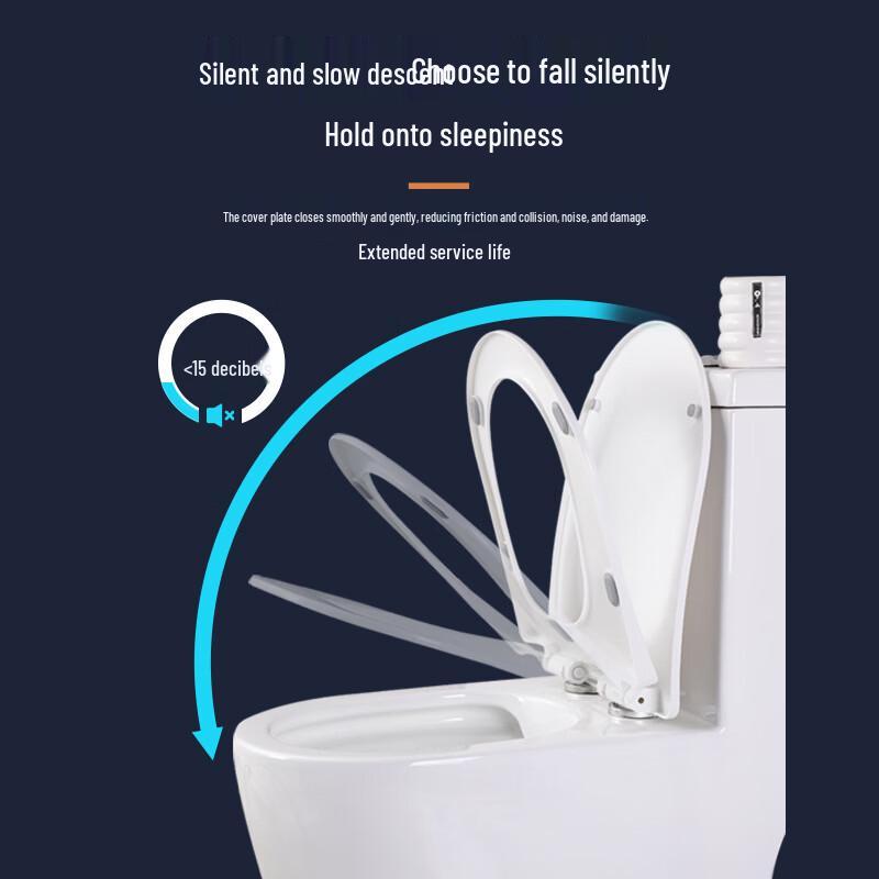 MDNG Universal Soft-Close PP U-Shape Toilet Seat Cover