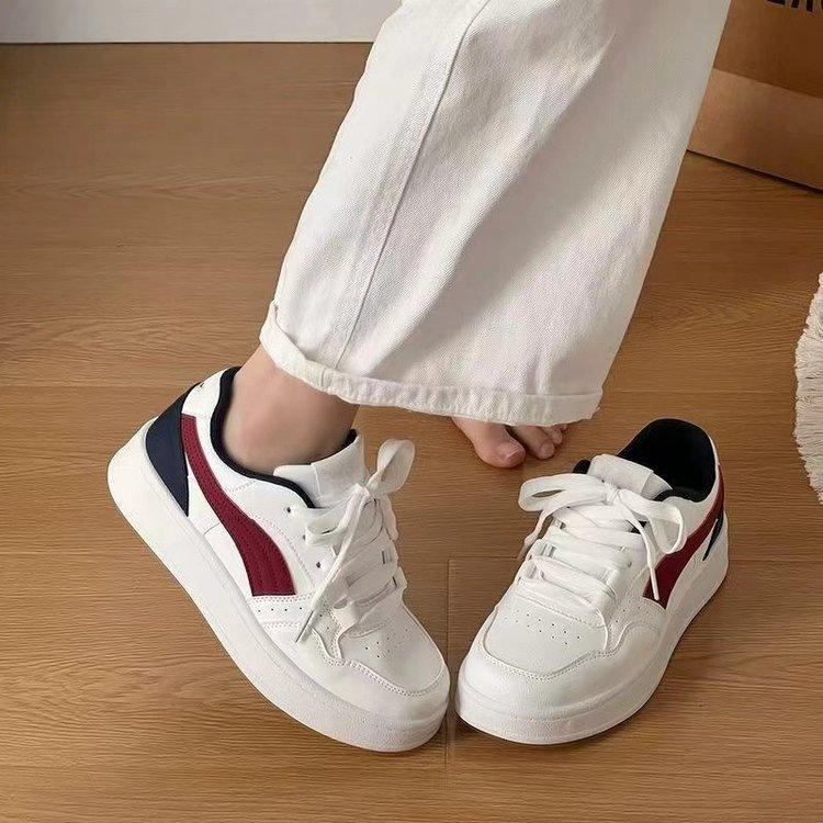Thick-soled Breathable Little White Shoes Women's 2025 Autumn New Versatile Student Ins Tide Campus Style Casual Sports Shoes