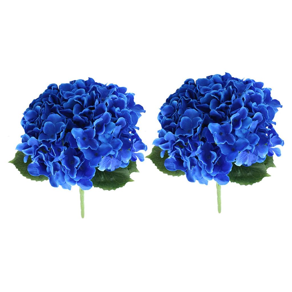 2 Pezzi Bouquet di Fiori Ortensia Fiore Real Touch Regali San Valentino Matrimonio Natale Ufficio Festa di Famiglia Soggiorno