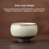 Dunhuang Merchandise Ru Kiln Meditation Cup Large Household Tea Master Cup Tea Cup Single High-end Teacup