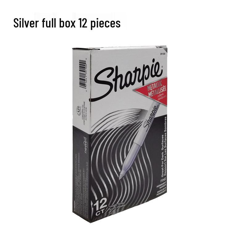 Sharpie Metallic Oil-Based Waterproof Marker Set: Gold, Silver, Black