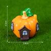 Mini Cartoon Mushroom Pumpkin House Micro Landscape Decoration For Car Home Desktop Ornaments