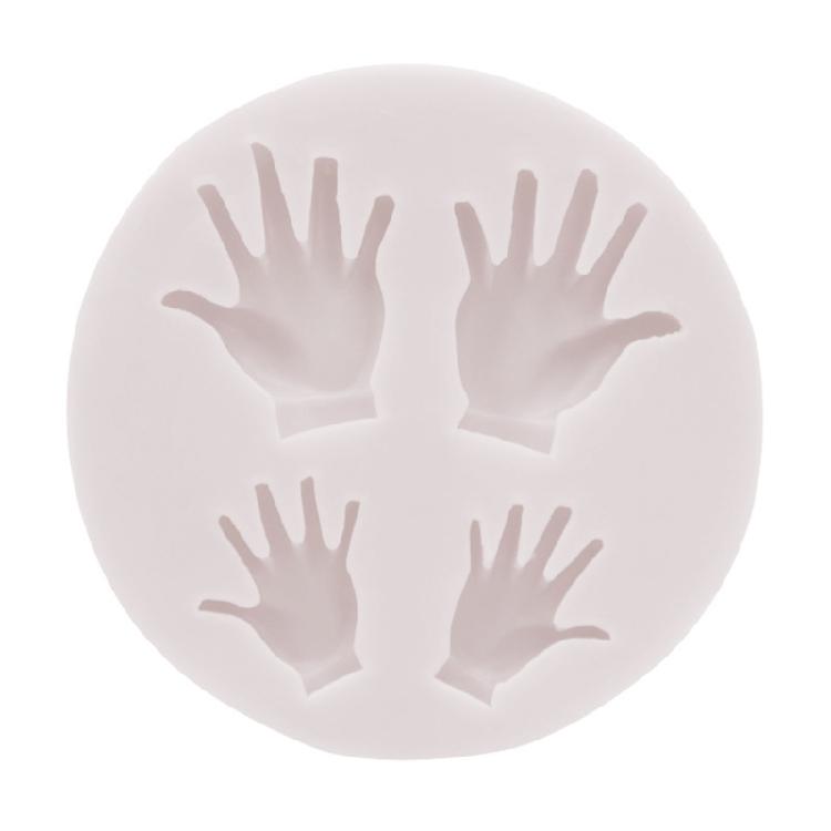 

Silicone Fondant Mould Candy Molds Large and Small Palms Shaped Reusable Moulds сірий