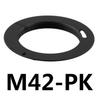 M42 Adapter Ring Metal Lens Adapter for Pentax PK K-7 K-M K-3 K-50 K-5 II K-30 K-01 K-r K-x Camera Len Adapter Ring