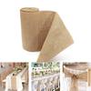 10 M * 30 Cm Natural Yellow Linen Ribbon Wedding Party Chair with Retro Home Decorations