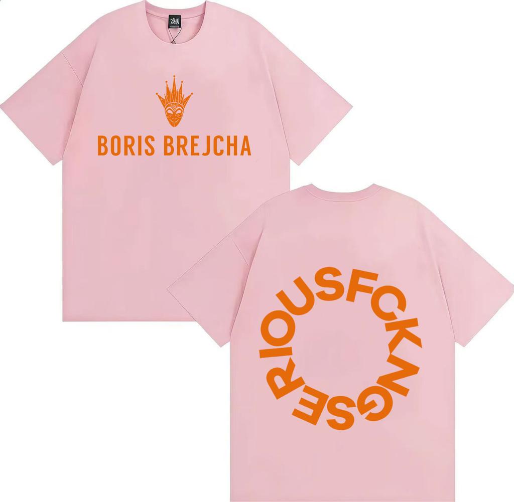 Trendy Casual Boris Brejcha Dj Mask Tshirt Cool Short Mens Womens Harajuku High Quality Hiphop Oversized Music Mask Unisex Tops
