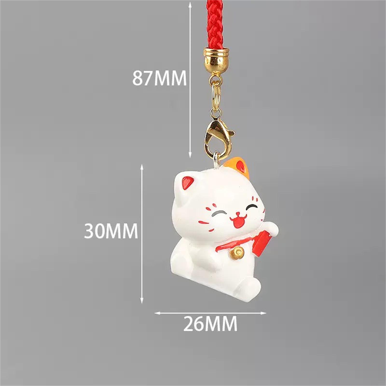 

Energetic Cartoon Lucky Cat Keychain & Phone Lanyard Accessory
