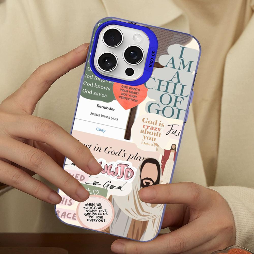 Faith Christian Religious Jesus Phone Case For IPhone 16 15 14 13 12 11 Pro Max X XR XSMAX 8 7 Plus Matte Shockproof Back Cover