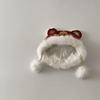 Thickened New Year Red Cap Ear Muffs Winter Warm Hat Kawaii Children's Lion Dance Hat  Outdoor