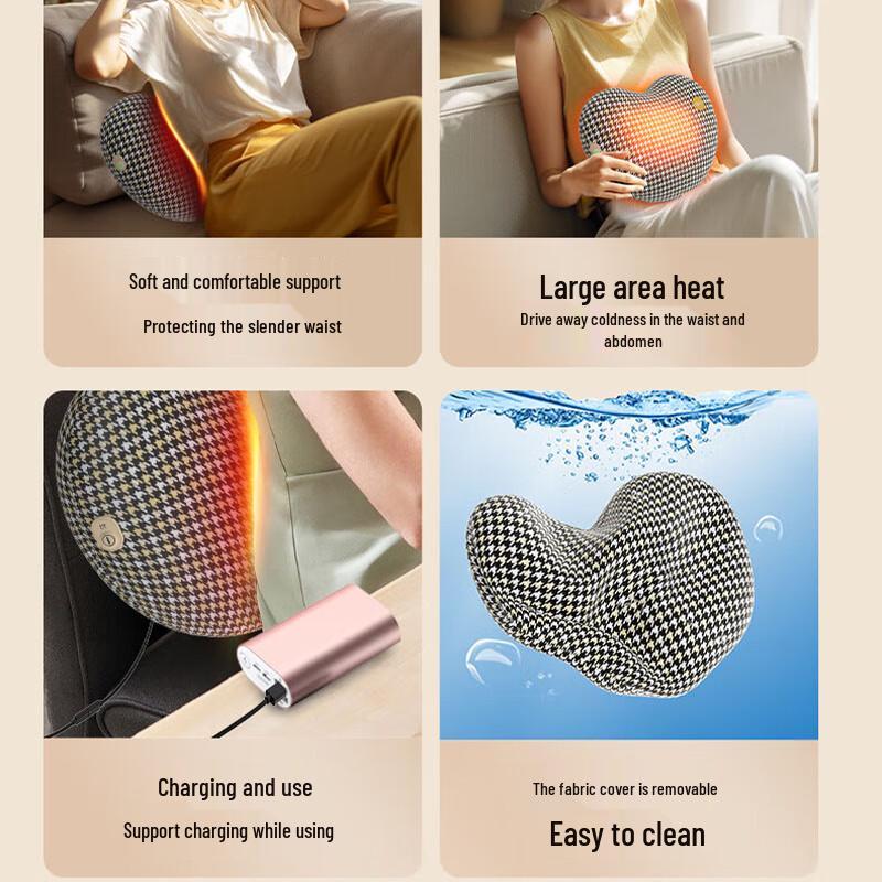 SKG T1 Series Heated Lumbar & Back Massager Pillow