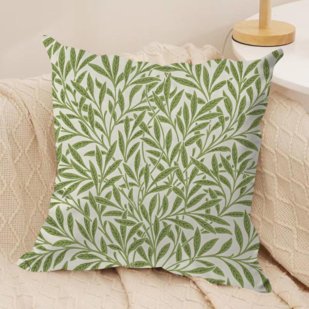 Classic MMorris Art Cushion Cover Short plush Doublesided Print Square Throw Pillow Covers Sofa Home Cushion Decor