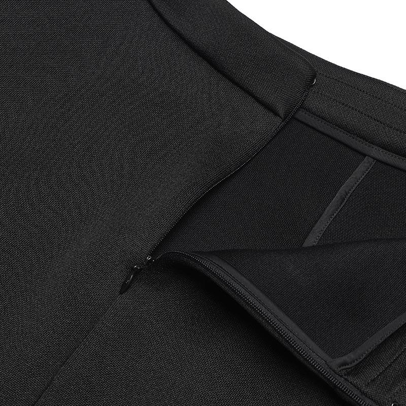 Fila Milano Series Fashion Simple Knitted Casual Long Dress Women Dresses Black F11W515301FBK