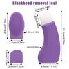 Strumento Rimuovi Punti Neri Viso 2 in 1 Raschietto Viso in Silicone per Pulizia Profonda Spatola Viso Rimuovi Punti Neri Naso Strumento per la Cura della Pelle