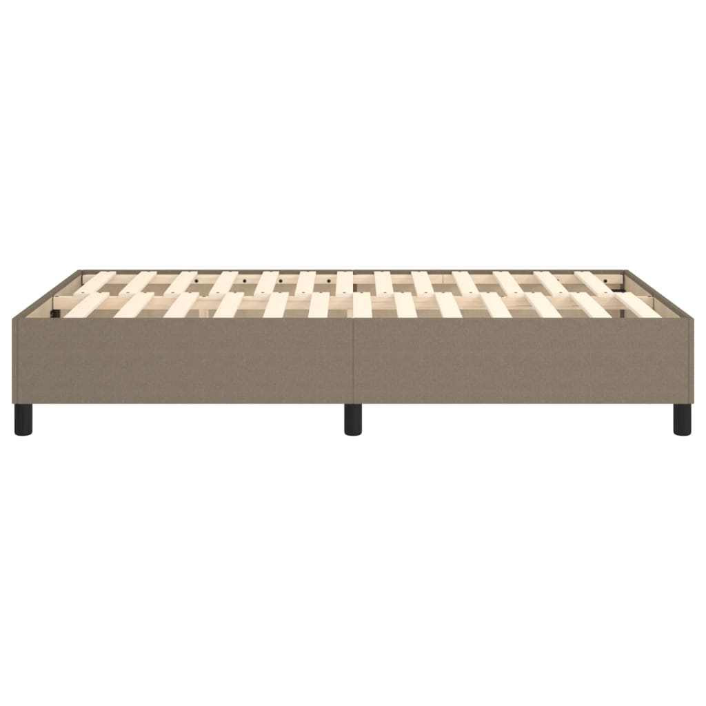 Vidaxl Bed Frame Without Mattress, Taupe, 120X200 Cm, Upholstered