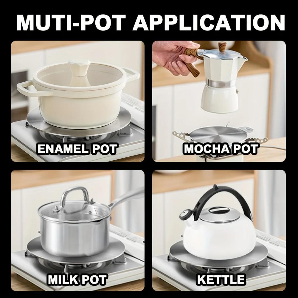 Removable Handle Heat Conduction Plate Stainless Steel Induction Cooker Radiator  Cooking