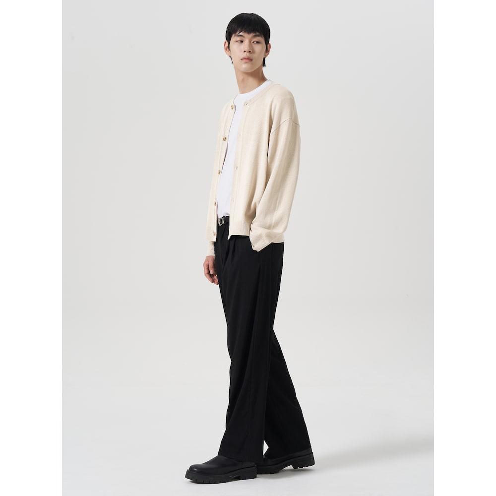 8seconds Project (Ww6) Round Button Cardigan Ivory
