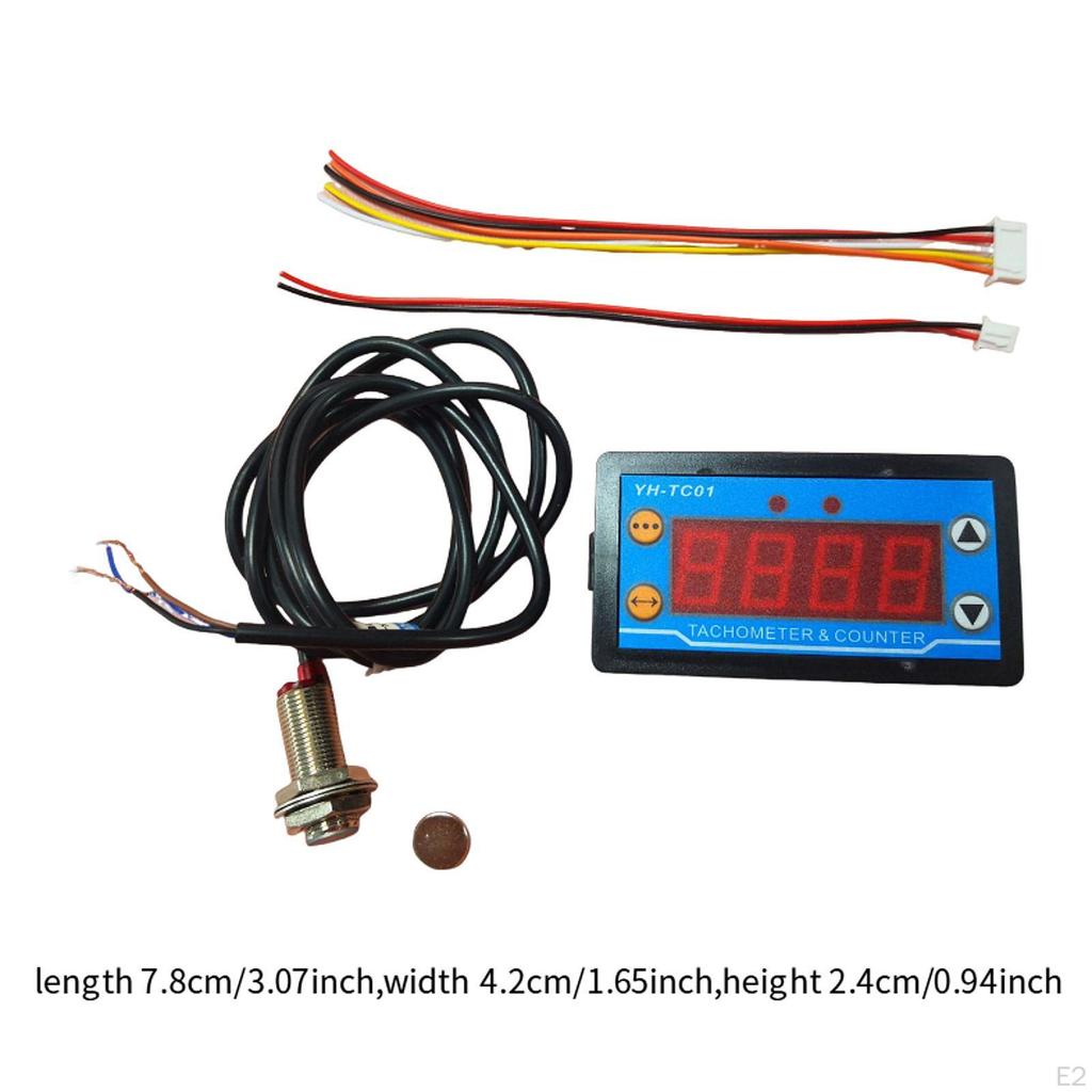 Digital LED Tachometer RPM Speed Meter Accessories Filtering Supplies Motor for