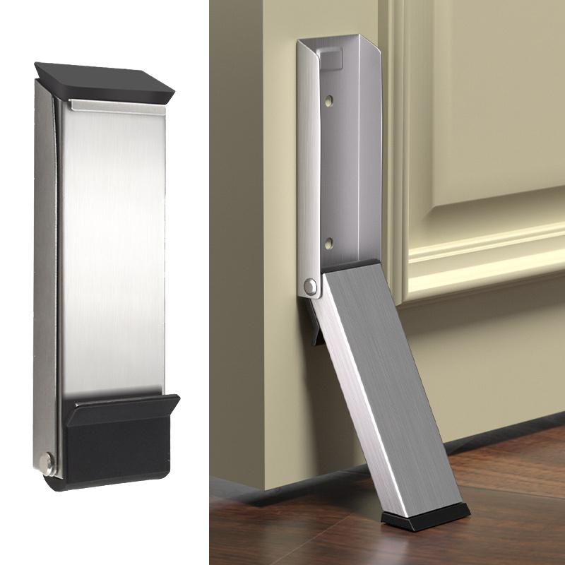 Adjustable metal door stopper for easy installation, windproof door seam stopper, durable door stopper for home and office use