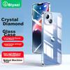 BIAZE IPhone 15 Plus Case, Apple 15 Plus Protective Cover Glass Case, Ultra-Thin Transparent Soft Edge Shockproof Protective Hard Style JK478