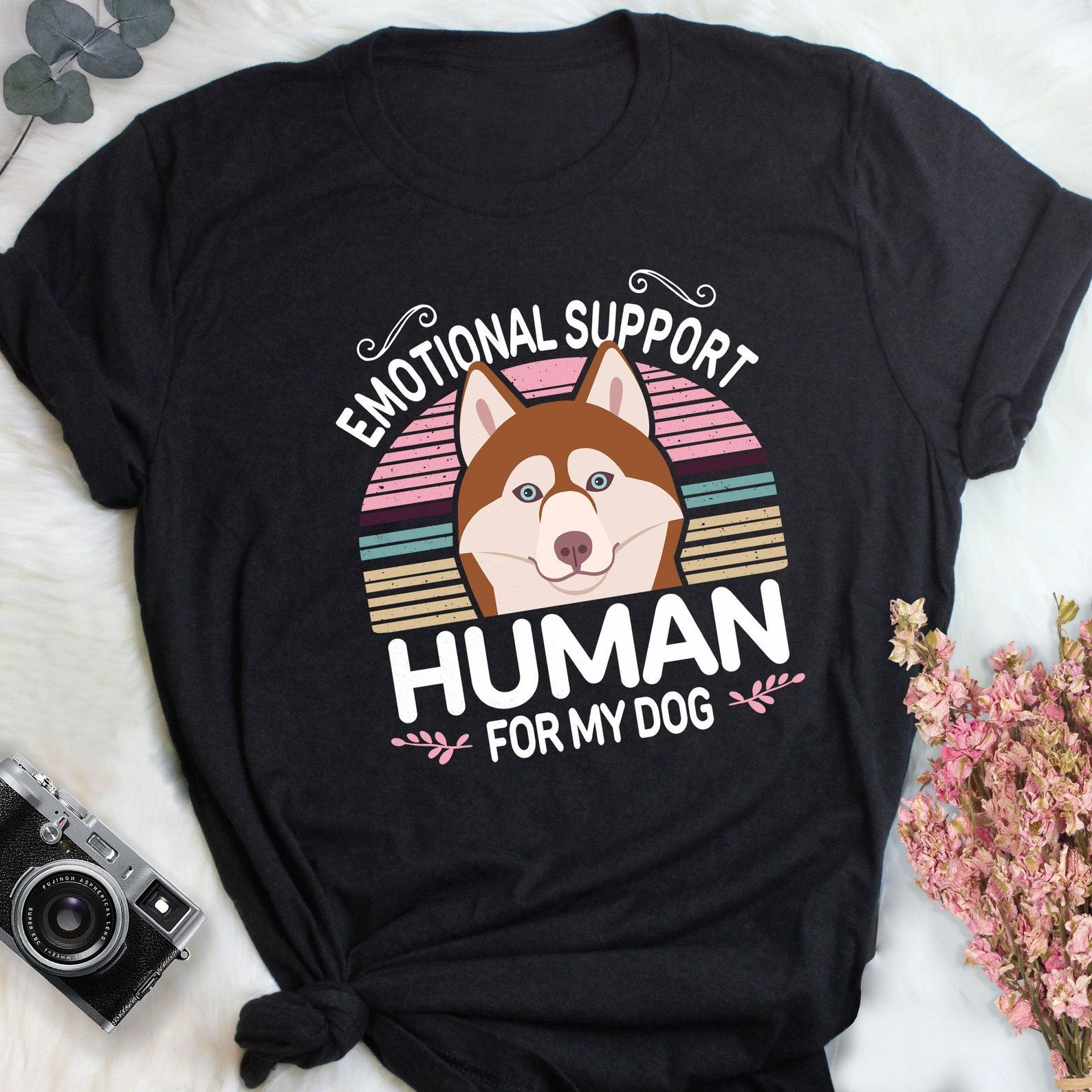Red Husky Shirt,  , Dog Lover Gift, Cute Siberian Husky T-shirt, Funny Husky Lover Tshirt, Pet Tee, Furry, Mom, Dad ESA Emotional 130