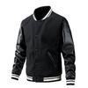 Baseball Coat Jacket Men's  And Winter New Casual Color Inserted Wool Coat
