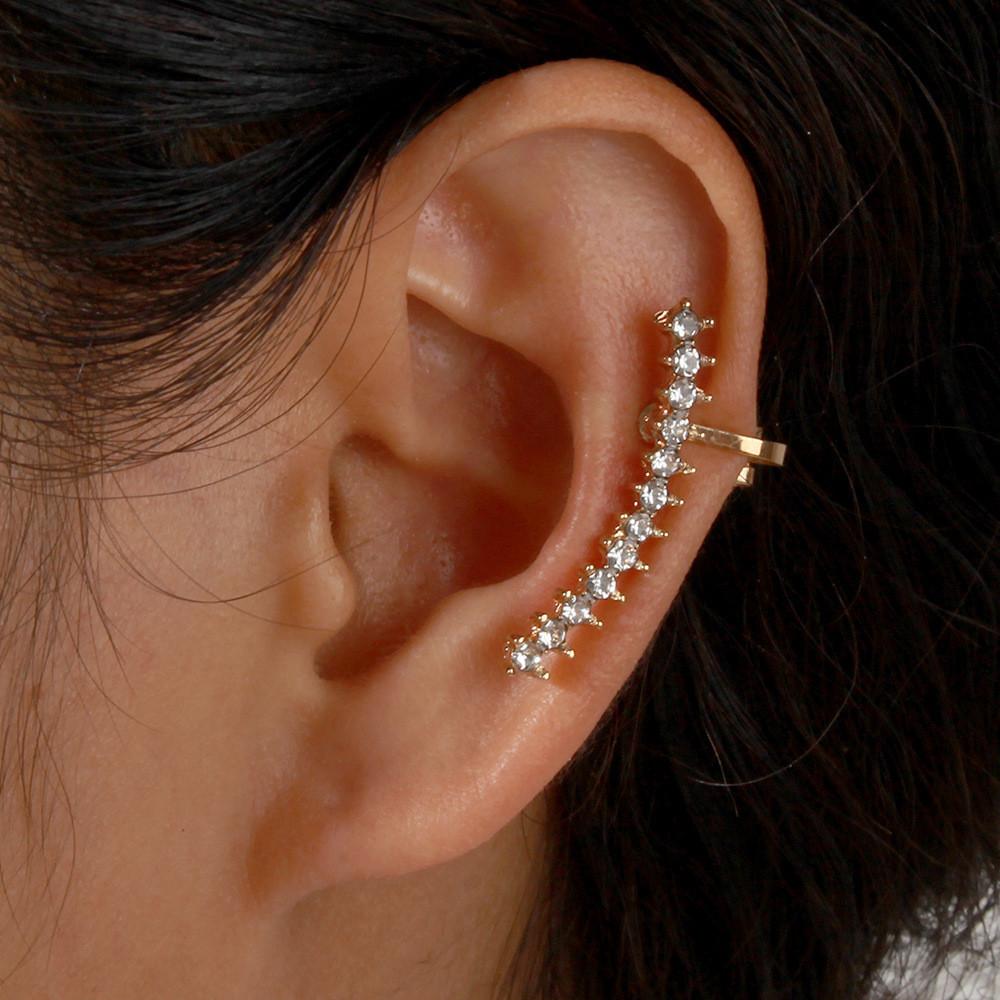 Clips Contemporary Ear With Water Diamonds For Gift Giving And Events Social