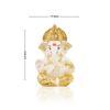 Ceramic Ganesh Idol for Car Dashboard Ganesha Murti Ganpati Idol for Home Decor Puja Lord Ganesh