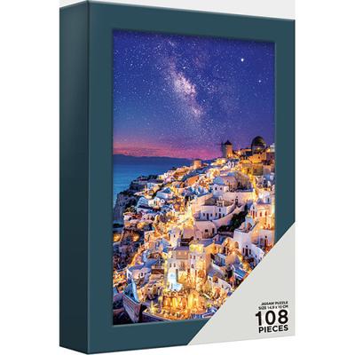 פאזל 108 חלקים - סנטוריני ליל שביל החלב (מיני) (מסגרת מארז), פאזל קוריאני פופולרי