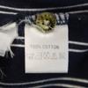 COURREGES Striped Pattern Short Sleeve Polo Shirt XS Navy Men's Used