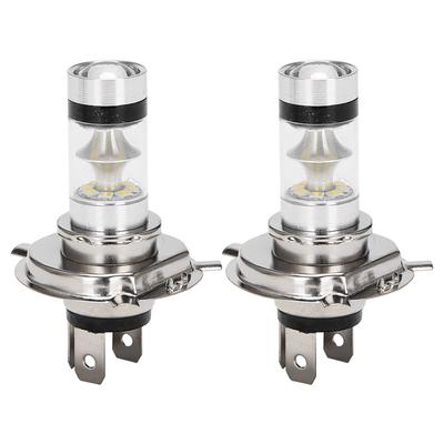 Klaxib 2 buc H4 9003 HB2 LED Bec Far Motocicletă HID Fază Lungă și Fază Scurtă 6500K Alb Putere