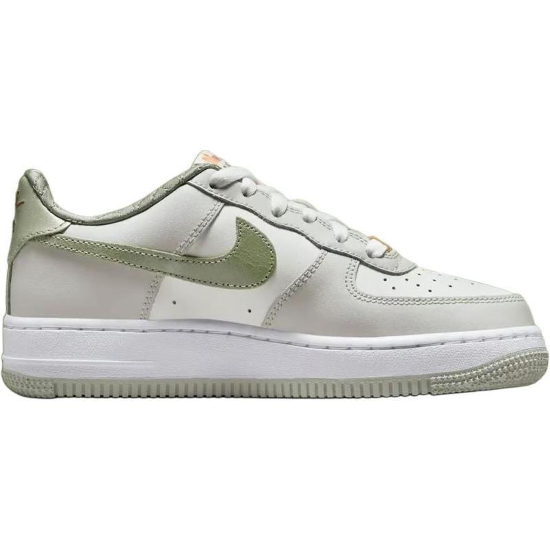Nike Air Force 1 Anti Slip Wear Resistant Low Top Kids' Skateboarding Shoes White Sneakers HV6000-131