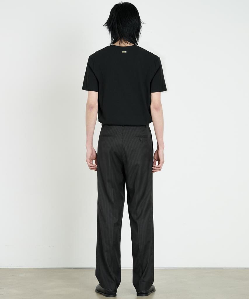 DUSTYWHITE Black Striped Tailored Slacks