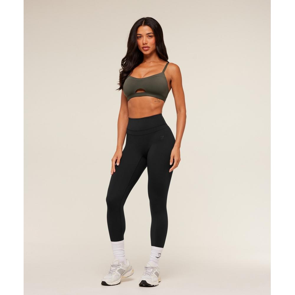 Gymshark Balcony Peekaboo Sports Bra Gs Strength Green B4b6j Ecjh