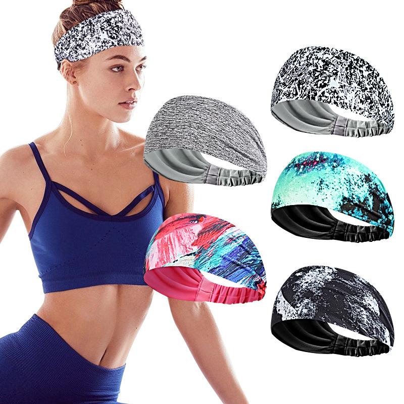 Sports Headband Basketball Running Breathable Sweat Absorbing Antiperspirant Headband Yoga Fitness Elastic Headscarf Headband