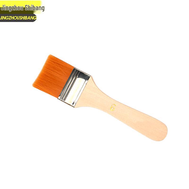 Jingzhou Shibang 6# Nylon Flat Brush (50-Pack)