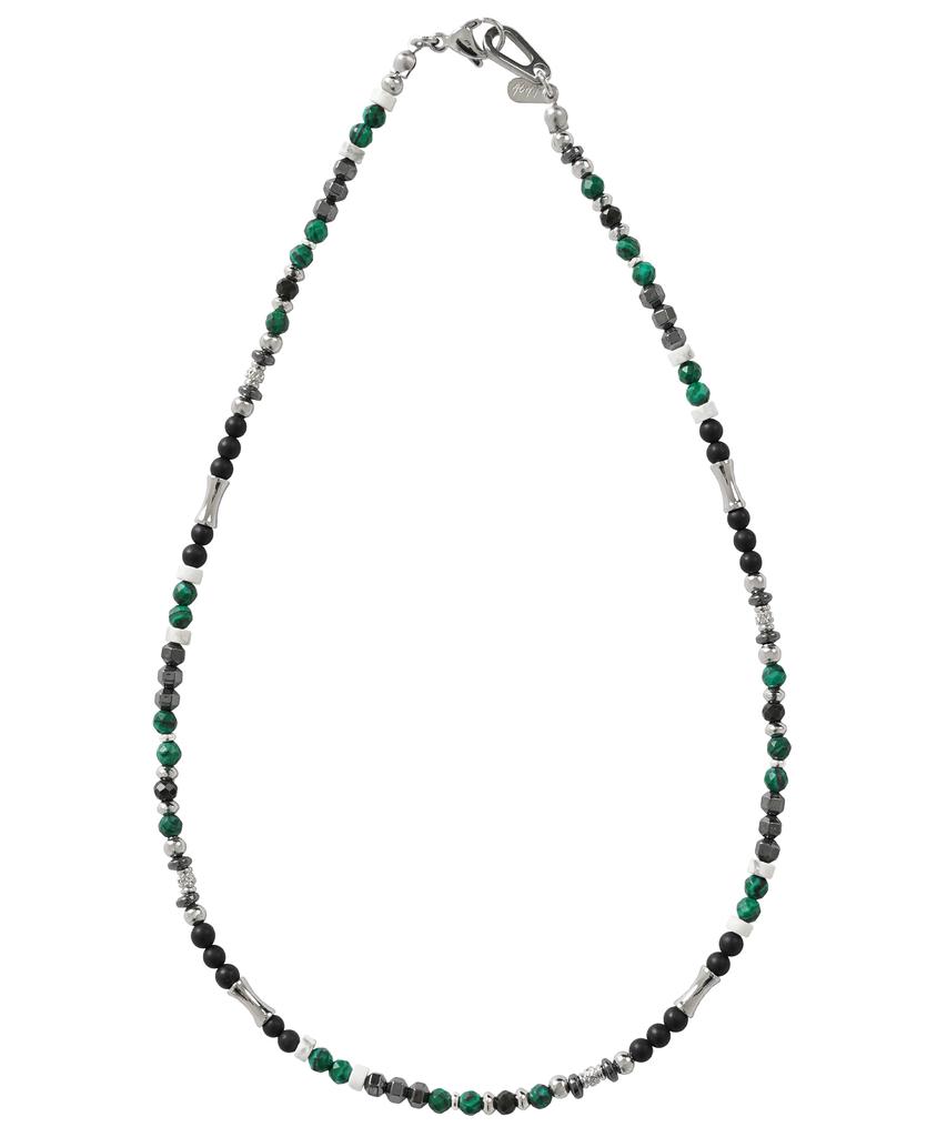 Acha Ares Multi Bead Necklace _ Malachite