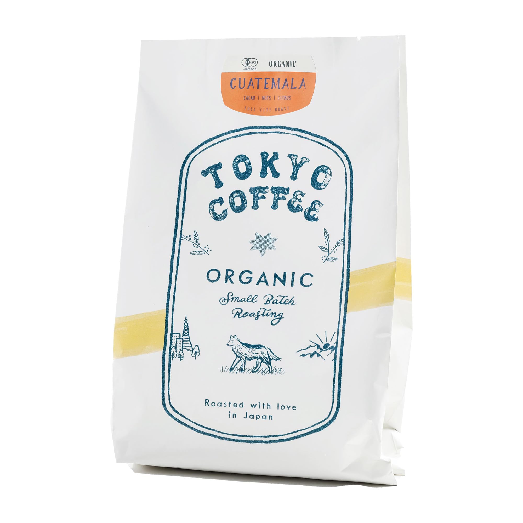 

TOKYO COFFEE Third Wave Organic Coffee Beans from Guatemala (Medium-Fine Grind, 200g)