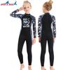 Kids UPF 50 Long Sleeve Rash Guard Swimsuit Snorkeling Swimming