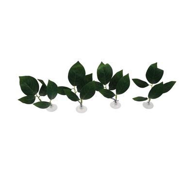 Plastic Betta Fish Rest Leaf with Suction Cups Creative Artificial Plants Simulated Aquarium Landscaping