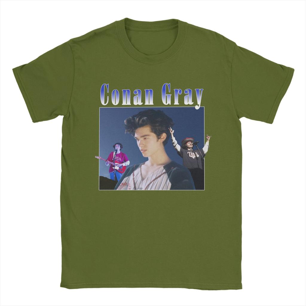 Conan Gray Pánské tričko Úžasná bavlněná trička Kulatý výstřih Krátký rukáv Trička Letní topy