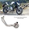 Motorcycle Full Exhaust System Circling Front Pipe Connect for Kawasaki Z650 Ninja 650(Silver)