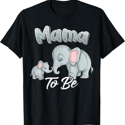 Bald werdende Mama Elefanten für Babyparty Gender Reveal T-Shirt