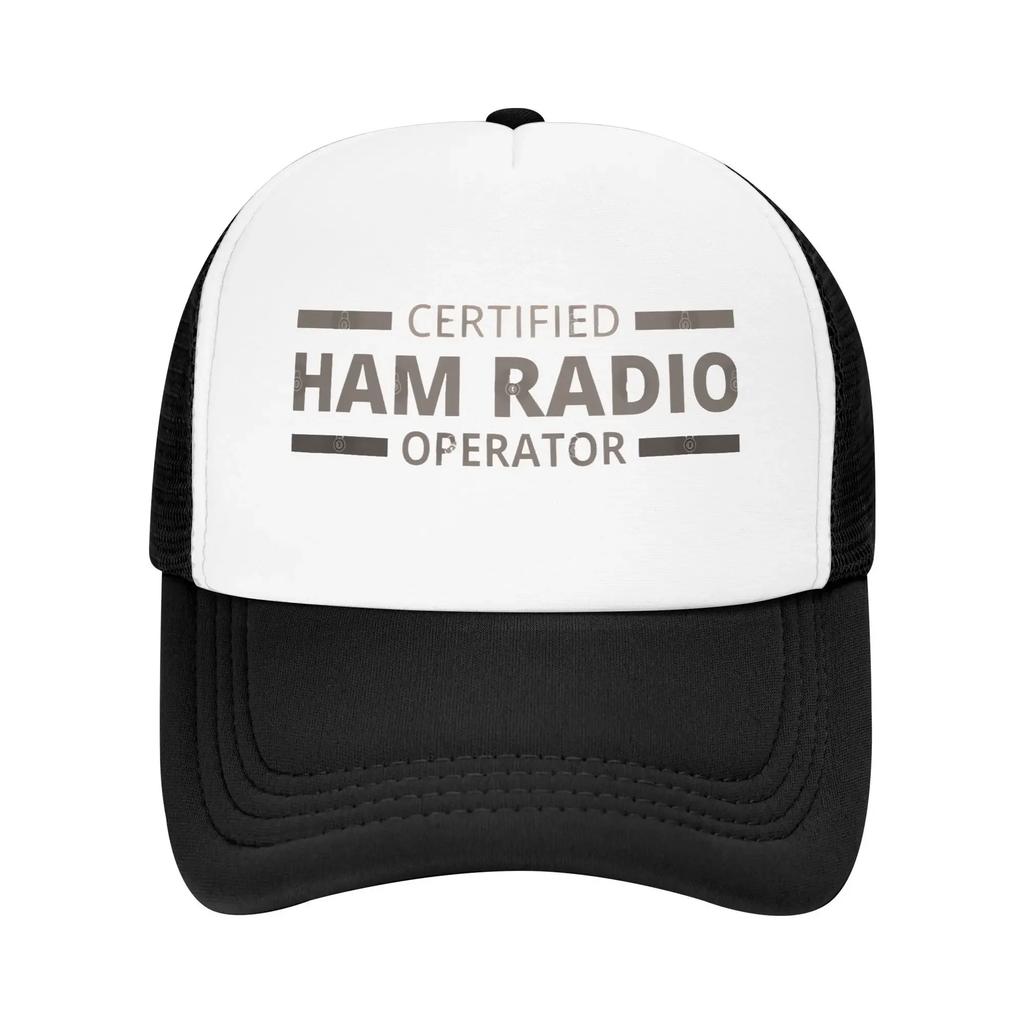 Certified Ham Radio Operator Mesh Golf Hat Caps Outfit For Men Women Adjustable Snapback MeshBack Summer Cooling Hats